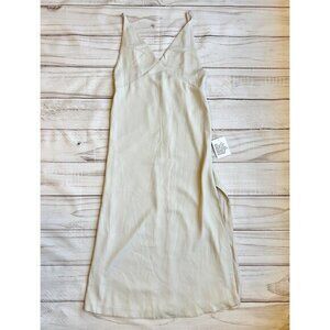 ASOS Midi Cami Slip Dress in Stone Gray Size 2 NWT